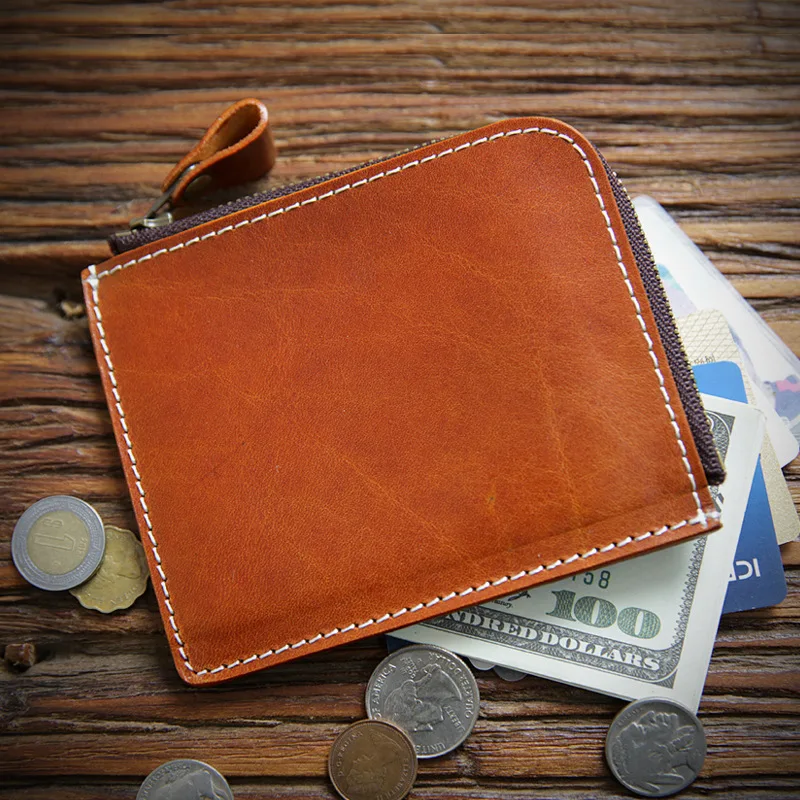Фото Мужской кожаный кошелек SIKU с отделением для монет и карт | Багаж сумки