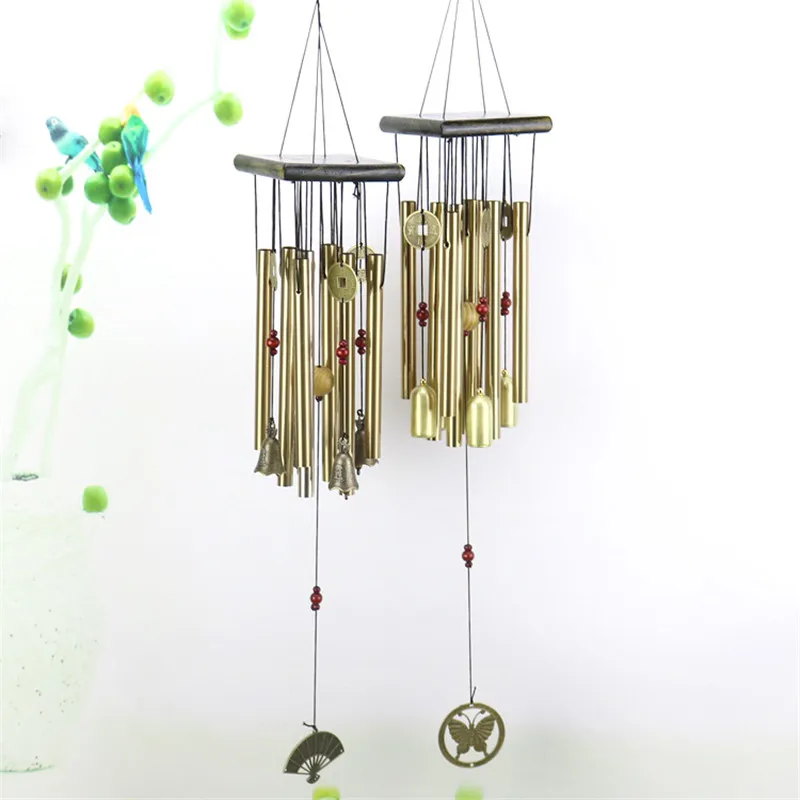 8 Tubes 4 Bells Wind Chimes Pretty Bells Garden Home Yard Decor Hanging Windbell Gift kids room decoration room decor nordic