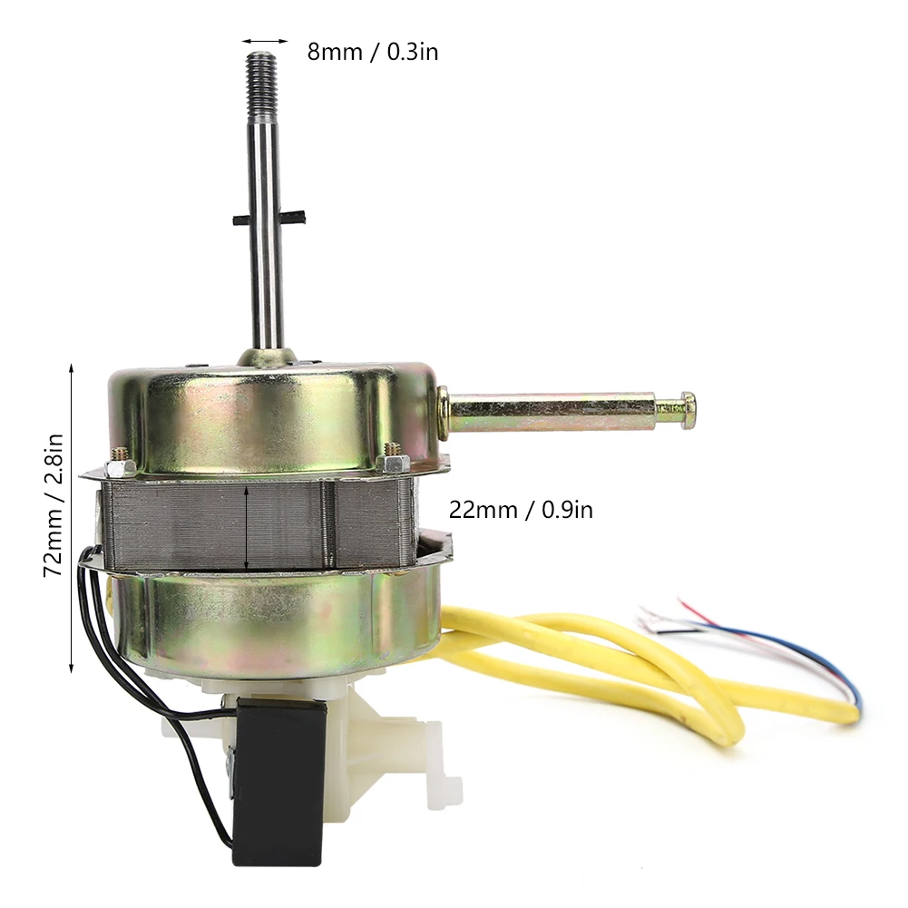 55w 220v Table Fan Motor 22mm Thickness 