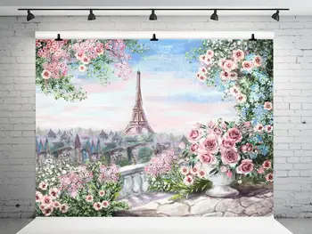 5x7FT VinylBDS Eiffel Tower Photography Backdrops Custom Made Pink Flower Backgrounds For Photo Studio Children Backdrops
5x7FT VinylBDS Eiffel Tower Photography Backdrops Custom Made Pink Flower Backgrounds For Photo Studio Children Backdrops