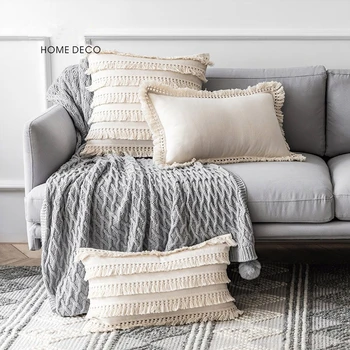 handmade bohemian solid color cotton linen cushion cover tassel square round rectangle pillowcase fringe pillow cover
handmade bohemian solid color cotton linen cushion cover tassel square round rectangle pillowcase fringe pillow cover