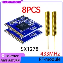 433mhz RF IOT LoRa module SX1278 lorawan 8P Long-Distance communication Receiver Transmitter SPI LORA IOT 2pcs spring antenna
433mhz RF IOT LoRa module SX1278 lorawan 8P Long-Distance communication Receiver Transmitter SPI LORA IOT 2pcs spring antenna