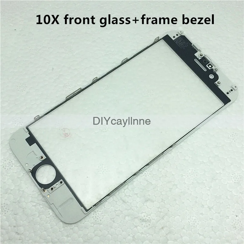 10 шт./лот белый черный высокое качество для iPhone 6 6S 7 8 Plus переднее стекло сенсорный