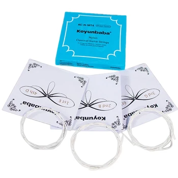 Koyunbaba 6Pcs Guitar Strings Nylon Silver Strings Set Classical Guitar Strings Medium Tension
Koyunbaba 6Pcs Guitar Strings Nylon Silver Strings Set Classical Guitar Strings Medium Tension