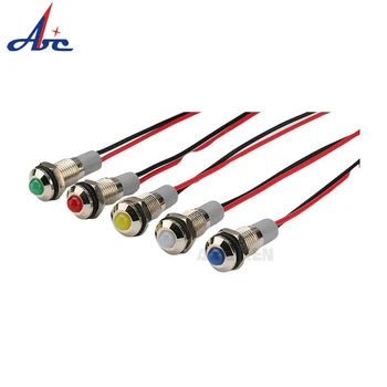 Small Waterproof Metal Signal Lamp 8mm LED Indicator Light For Car Boat Truck 5V 12V 24V 110V 220V
Small Waterproof Metal Signal Lamp 8mm LED Indicator Light For Car Boat Truck 5V 12V 24V 110V 220V