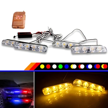 YTCLIN 4x4 LED 12V DRL Ambulance Police Light Strobe Warning Light 4 in 1 Wireless Remote Car Truck Light Flashing Firemen Light
YTCLIN 4x4 LED 12V DRL Ambulance Police Light Strobe Warning Light 4 in 1 Wireless Remote Car Truck Light Flashing Firemen Light
