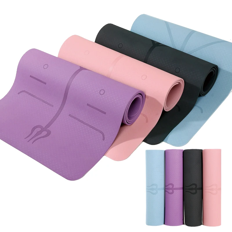 6mm Yoga Mat TPE Position Line Yoga Non Slip Fitness Exercise Mat with Rope Buckle Workout Mat for Yoga Pilates Floor Exercises
6mm Yoga Mat TPE Position Line Yoga Non Slip Fitness Exercise Mat with Rope Buckle Workout Mat for Yoga Pilates Floor Exercises