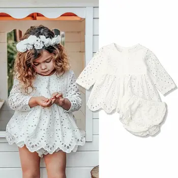 Infant Baby Girl Clothes Hollow Lace Flowers Sets Princess Baby Girl White Sets Long Sleeve Tops Dress+Shorts 2Pcs 0-24M
Infant Baby Girl Clothes Hollow Lace Flowers Sets Princess Baby Girl White Sets Long Sleeve Tops Dress+Shorts 2Pcs 0-24M