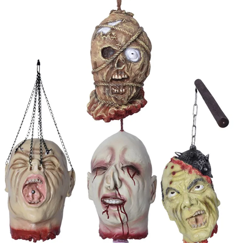 Halloween Cut Off Screaming Head On Chain Halloween Haunted House Scary Props Party Holiday DIY Decoration Cosplay Supplies
Halloween Cut Off Screaming Head On Chain Halloween Haunted House Scary Props Party Holiday DIY Decoration Cosplay Supplies