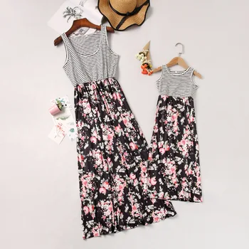 Mom and Daughter Dress Gray Striped Black Floral Dress Mother and Daughter Clothes Family Look Mother Daughter Dresses Cotton
Mom and Daughter Dress Gray Striped Black Floral Dress Mother and Daughter Clothes Family Look Mother Daughter Dresses Cotton