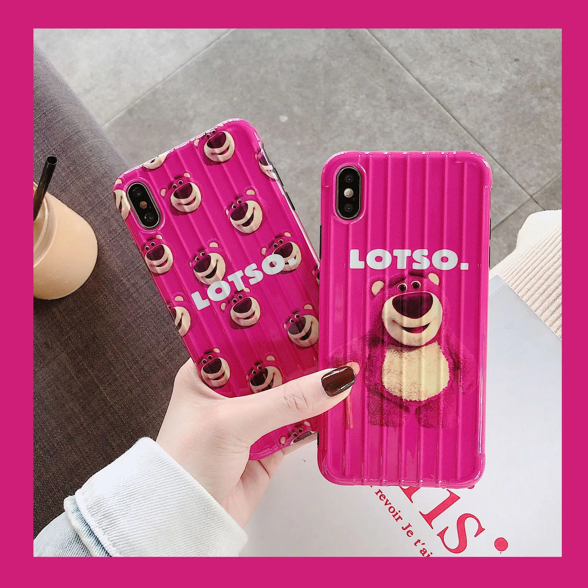 Fundas Korean Rose Strawberry Bear Iphone 11 Pro Max Case LOSTO Trunk Iphone X Back Case 6 6S 7 8 Plus XR XS 11 XS Max Shell
Fundas Korean Rose Strawberry Bear Iphone 11 Pro Max Case LOSTO Trunk Iphone X Back Case 6 6S 7 8 Plus XR XS 11 XS Max Shell