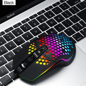 Macro Definition Program USB Wired Gaming Mouse RGB Gamer Mouses Honeycomb Hollow Ergonomic Design for Desktop Laptop
Macro Definition Program USB Wired Gaming Mouse RGB Gamer Mouses Honeycomb Hollow Ergonomic Design for Desktop Laptop