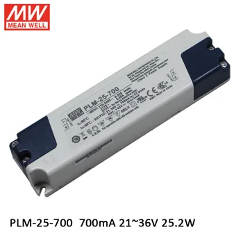 MEAN WELL PLM-25-700 700mA 21-36V DC 25W LED Power Supply Constant current mode LED Driver 110V/220VAC
MEAN WELL PLM-25-700 700mA 21-36V DC 25W LED Power Supply Constant current mode LED Driver 110V/220VAC