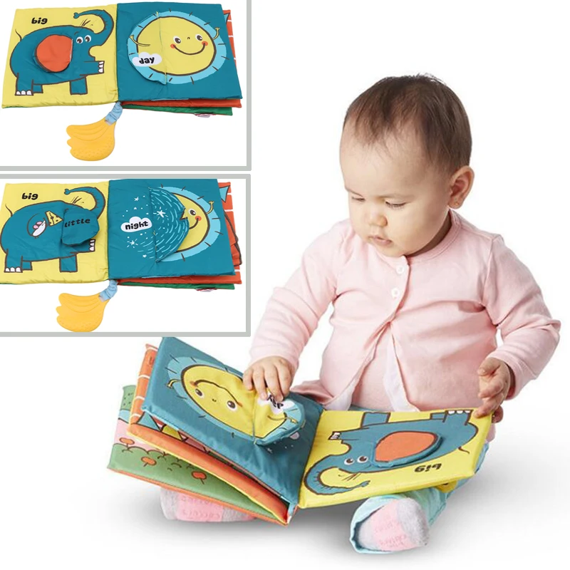 Elephant Book Early Education Baby Cloth Books For Children Plush Baby Book Learning Education Rattles Teething Toy
Elephant Book Early Education Baby Cloth Books For Children Plush Baby Book Learning Education Rattles Teething Toy