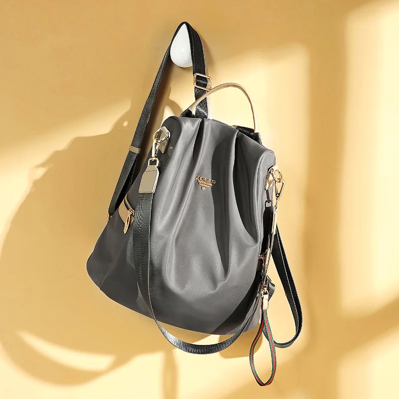 High quality backpack women's waterproof nylon 2019 new Korean version of the wild casual fashion women's bag recite dual-use
High quality backpack women's waterproof nylon 2019 new Korean version of the wild casual fashion women's bag recite dual-use