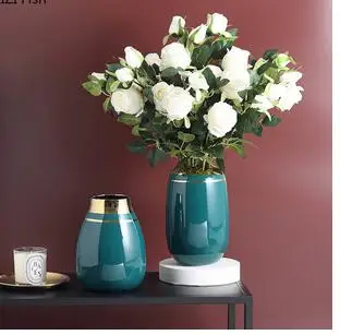 NORDIC LUXURY CERAMIC DRY VASE GOLD PLATING PROCESS LIVING ROOM FLOWER DECORATION CRAFTS HOME DECORATION ACCESSORIES MODERN
NORDIC LUXURY CERAMIC DRY VASE GOLD PLATING PROCESS LIVING ROOM FLOWER DECORATION CRAFTS HOME DECORATION ACCESSORIES MODERN