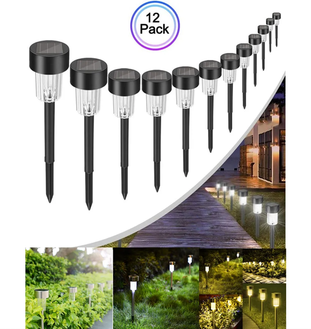 12 PCS LED Solar Street Light Outdoor Waterproof Solar Light Solar Landscape Lighting Courtyard Patio Lawn Decoration
12 PCS LED Solar Street Light Outdoor Waterproof Solar Light Solar Landscape Lighting Courtyard Patio Lawn Decoration