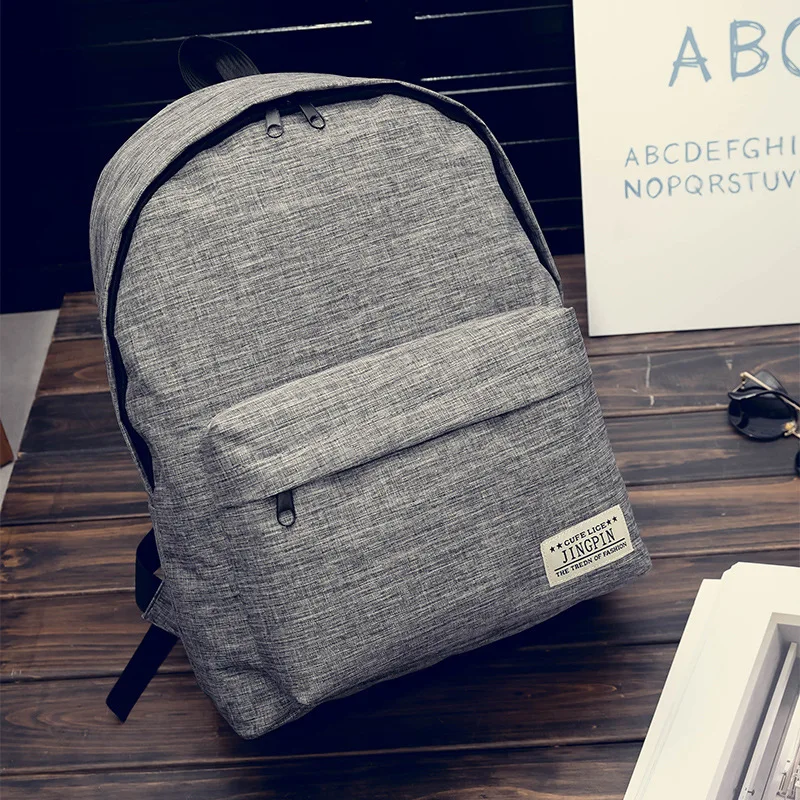 Solid Color Canvas Backpack Female Student Schoolbag Korean Version Small Fresh College Style Backpack Men's Fashion Travel Bag
Solid Color Canvas Backpack Female Student Schoolbag Korean Version Small Fresh College Style Backpack Men's Fashion Travel Bag