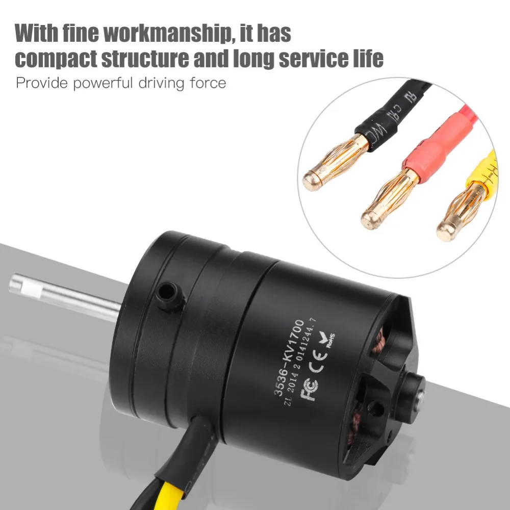 Hot 3545-1700KV Water-cooled Motor Brushless Motor Boat Spare Part for RC Model Boat Remote Control Accessory
Hot 3545-1700KV Water-cooled Motor Brushless Motor Boat Spare Part for RC Model Boat Remote Control Accessory