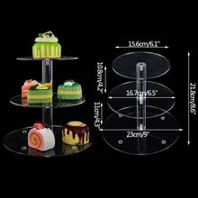 1Set Acrylic 3 Layer Transparent Cake Display Table Wedding Cake Decoration Holiday Birthday Cake Tray Cake Shop Supplies
1Set Acrylic 3 Layer Transparent Cake Display Table Wedding Cake Decoration Holiday Birthday Cake Tray Cake Shop Supplies