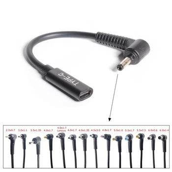 USB 3.1 Type C USB C Laptop Charger Power Adapter Converter USB Type C Female to 4.0*1.35 5.5*1.7 4.5*3.0 4.0*1.7mm Dc Plug Jack
USB 3.1 Type C USB C Laptop Charger Power Adapter Converter USB Type C Female to 4.0*1.35 5.5*1.7 4.5*3.0 4.0*1.7mm Dc Plug Jack