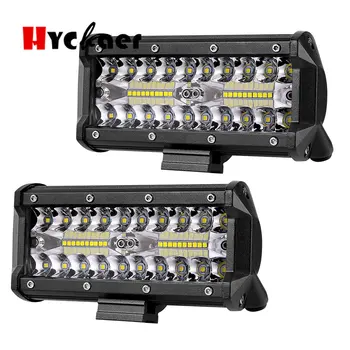 2PCS 7Inch 120W Combo Led Light Bars Spot Flood Beam for Work Driving Offroad Boat Car Tractor Truck 4x4 SUV ATV 12V 24V
2PCS 7Inch 120W Combo Led Light Bars Spot Flood Beam for Work Driving Offroad Boat Car Tractor Truck 4x4 SUV ATV 12V 24V