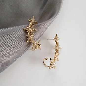 S925 Silver Needle Creative Cool Metal Texture Shiny Diamond Set Star Ear Stud Beautiful Glorious Ear Clip Women's
S925 Silver Needle Creative Cool Metal Texture Shiny Diamond Set Star Ear Stud Beautiful Glorious Ear Clip Women's