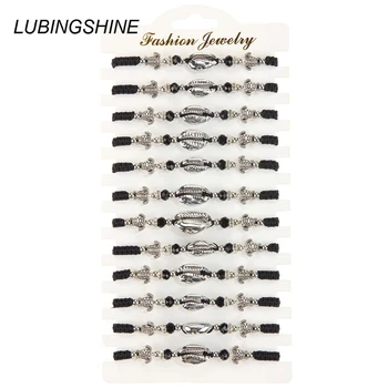 12pcs/lot Bohemian Silver Color Shell Anklets for Women Black Adjustable Rope Braided Bracelet Turtle Animal Chain Beach Jewelry 
12pcs/lot Bohemian Silver Color Shell Anklets for Women Black Adjustable Rope Braided Bracelet Turtle Animal Chain Beach Jewelry