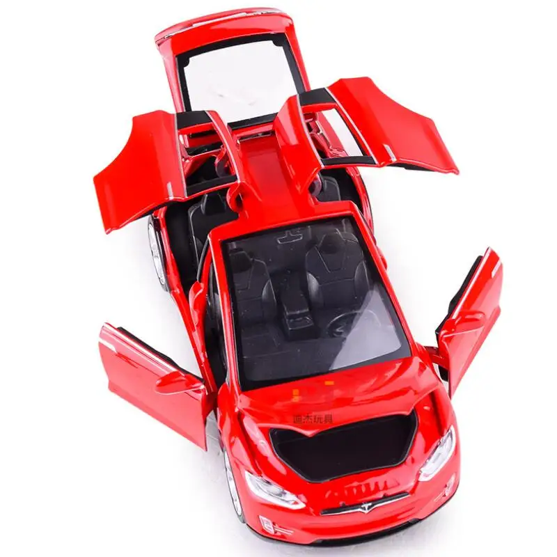 1:32 Tesla Model X Alloy Car Model With Pull Back Electronic toy with Simulation lights and Music Model Car Toys For kids Gift
1:32 Tesla Model X Alloy Car Model With Pull Back Electronic toy with Simulation lights and Music Model Car Toys For kids Gift