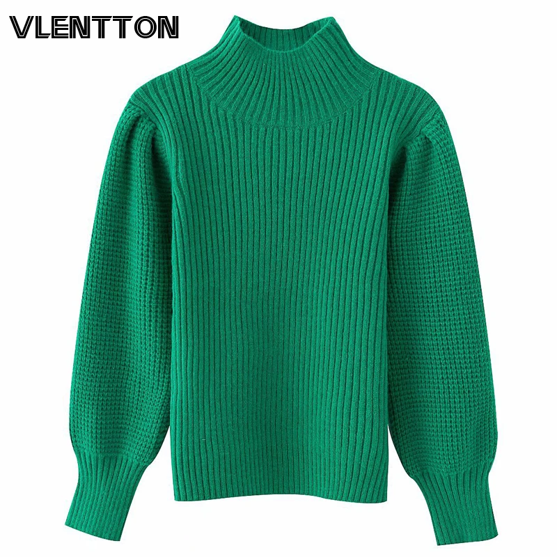 2020 Autumn Winter Women Turtleneck Pullover Sweater Solid Puff Sleeve Knitted Sweaters Casual Loose Jumpers Female Pull Femme
2020 Autumn Winter Women Turtleneck Pullover Sweater Solid Puff Sleeve Knitted Sweaters Casual Loose Jumpers Female Pull Femme
