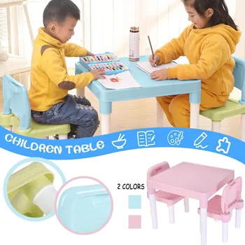 Children's Kid Plastic Multifunctiona Student Homework Table Family Kindergarten Study Adjustable Table Chair Combination Set
Children's Kid Plastic Multifunctiona Student Homework Table Family Kindergarten Study Adjustable Table Chair Combination Set