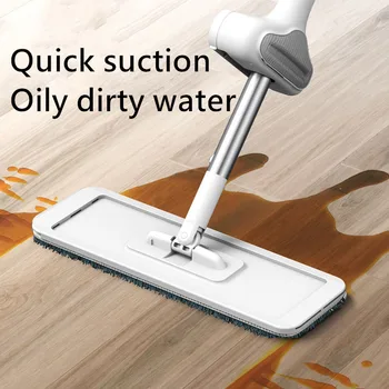 Floor Mop with 3pcs Reusable Microfiber Pads 360 Degree Flat Mop for Home Replace Hand-free Wash Household Cleaning Tools
Floor Mop with 3pcs Reusable Microfiber Pads 360 Degree Flat Mop for Home Replace Hand-free Wash Household Cleaning Tools