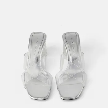 Summer Block Heel Women Transparent Lady's Slide Sandals Cross-tied Summer shoes
Summer Block Heel Women Transparent Lady's Slide Sandals Cross-tied Summer shoes