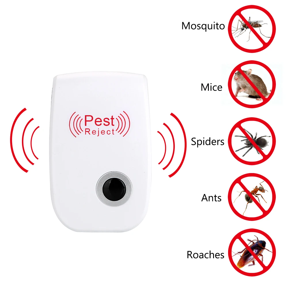 Rodent Control Indoor Cockroach Mosquito Insect Killer Ultrasonic Pest Repeller EU/US Plug Electronic mosquito repellent
Rodent Control Indoor Cockroach Mosquito Insect Killer Ultrasonic Pest Repeller EU/US Plug Electronic mosquito repellent