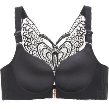 Front buckle large size bra plus size bra No trace without rim butterfly Front buckle bra 36B 80B 120C 120D 52C 52D 
Front buckle large size bra plus size bra No trace without rim butterfly Front buckle bra 36B 80B 120C 120D 52C 52D