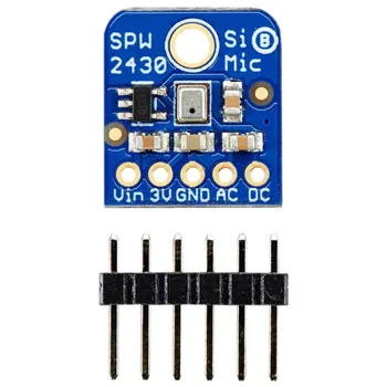 Silicon MEMS Microphone SPW2430 Breakout Sound Detection Sensor Module Q42 Audio IC Development Tools 
Silicon MEMS Microphone SPW2430 Breakout Sound Detection Sensor Module Q42 Audio IC Development Tools