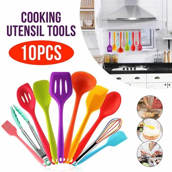 Non-stick Cookware Silicone Kitchen Tools Set Cooking Tools Utensils Set Spatula Shovel Soup Spoon Special Heat-resistant Design
Non-stick Cookware Silicone Kitchen Tools Set Cooking Tools Utensils Set Spatula Shovel Soup Spoon Special Heat-resistant Design