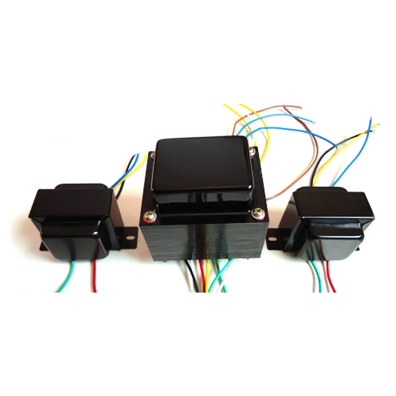 6P1, 6P14, 6P6 amplifier set transformers, 85W power transformer + 5W output transformer.
6P1, 6P14, 6P6 amplifier set transformers, 85W power transformer + 5W output transformer.