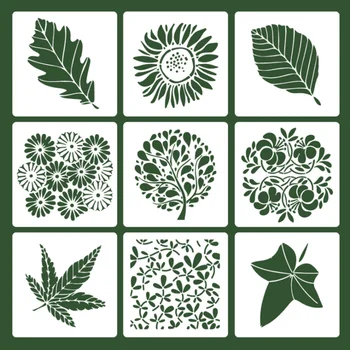 9pc Leaf Flower Stencils For Painting Wall Scrapbooking Photo Album Embossing Bullet Journal Stencils Graffiti Drawing Template
9pc Leaf Flower Stencils For Painting Wall Scrapbooking Photo Album Embossing Bullet Journal Stencils Graffiti Drawing Template