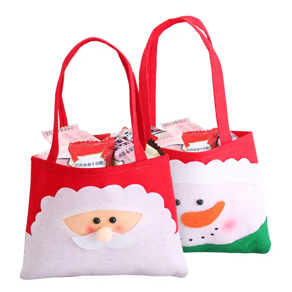 non-woven christmas gift bags santa sacks bag kids party favors