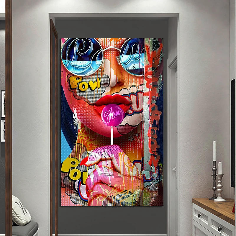 Graffiti Women Portrait Oil Painting Poster And Prints Wall Decor For Living Room Canvas Painting Wall Art Picture Home Posters Graffiti Women Portrait Oil Painting Poster And Prints Wall Decor For Living Room Canvas Painting Wall Art Picture Home Posters