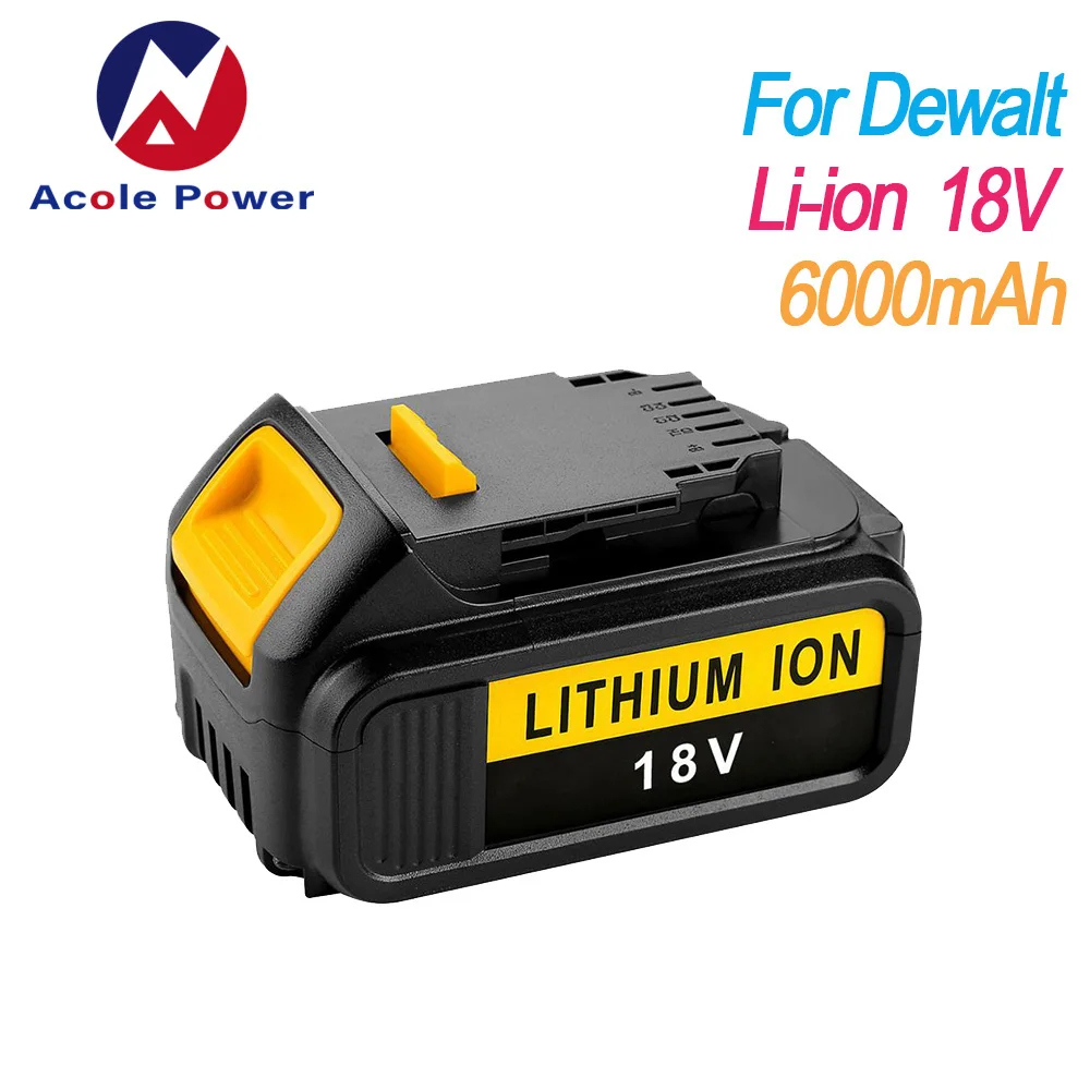 For Dewalt 18V tools 6000mAh Li-ion Rechargeable Repalcement Battery DCB200 DCB181 DCB182 DCB184 DCB204 DCB101 DCB180 DCB201
For Dewalt 18V tools 6000mAh Li-ion Rechargeable Repalcement Battery DCB200 DCB181 DCB182 DCB184 DCB204 DCB101 DCB180 DCB201