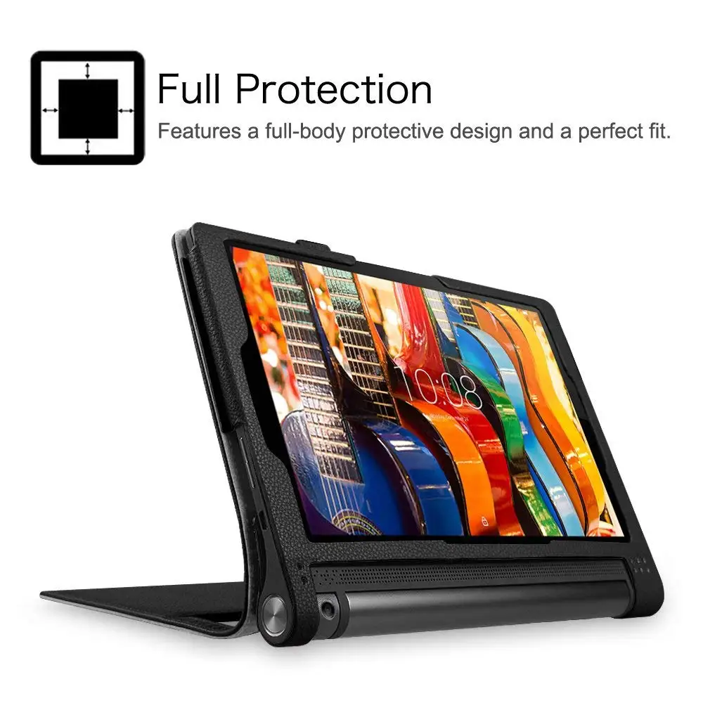 Флип чехол из искусственной кожи для Lenovo Yoga Tab 3 Plus 10 1 YT X703f X703L Tab3 Pro YT3 X90F X90L Tablet Pc funda