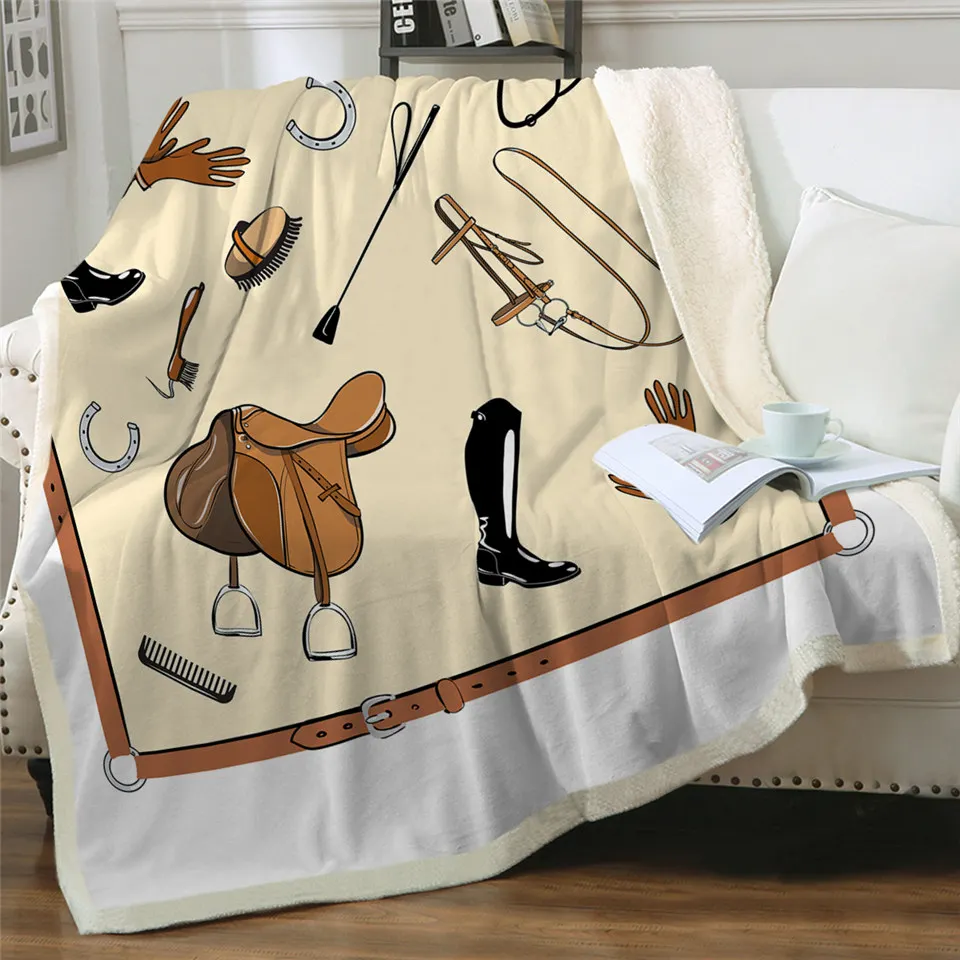 BeddingOutlet Animals Throw Blanket Equestrian Plush Bedspread England Tradition Horse Riding Linen Blanket Sports Bed Blanket BeddingOutlet Animals Throw Blanket Equestrian Plush Bedspread England Tradition Horse Riding Linen Blanket Sports Bed Blanket