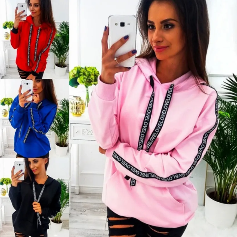 Womens Sweatshirt Plus Size 2019 Long Sleeve Solid Hoodies Hooded Pullover Casual Top Webbing Poleron Sudadera Con Capucha
Womens Sweatshirt Plus Size 2019 Long Sleeve Solid Hoodies Hooded Pullover Casual Top Webbing Poleron Sudadera Con Capucha