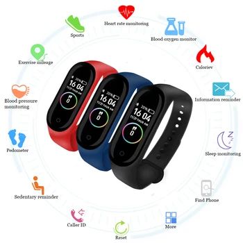 M4 Electronic Smart Bracelet Women Men Unisex Fitness Tracker Sport Smart Bracelet Heart Rate Blood Pressure Smartband
M4 Electronic Smart Bracelet Women Men Unisex Fitness Tracker Sport Smart Bracelet Heart Rate Blood Pressure Smartband