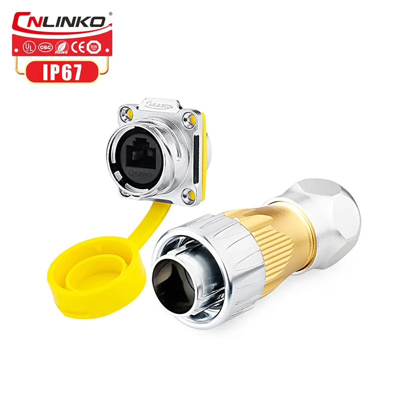 Cnlinko UL/TUV 8 Pin Outdoor rj45 Cable Ethernet Plug Socket Connector Dustproof And Waterproof Cover IP67 Jack Signal Connector
Cnlinko UL/TUV 8 Pin Outdoor rj45 Cable Ethernet Plug Socket Connector Dustproof And Waterproof Cover IP67 Jack Signal Connector