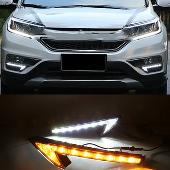 CSCSNL 1 Set LED Daytime Running Lights DRL With Turn Signals Yellow 12V ABS Fog Cover For Honda CRV CR-V 2015 2016 Accessories
CSCSNL 1 Set LED Daytime Running Lights DRL With Turn Signals Yellow 12V ABS Fog Cover For Honda CRV CR-V 2015 2016 Accessories