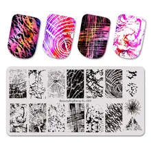 BEAUTYBIGBANG 6*12 CENTÍMETROS Prego Carimbar Placas de Mármore de Aço Inoxidável Acessórios Ferramenta DIY Nail Art Placa Imagem Prego Stencil(China)