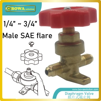 Manual shutoff diaphragm valve is designed for installation in the liquid, suction and hot gas lines of refrigeration plants
Manual shutoff diaphragm valve is designed for installation in the liquid, suction and hot gas lines of refrigeration plants